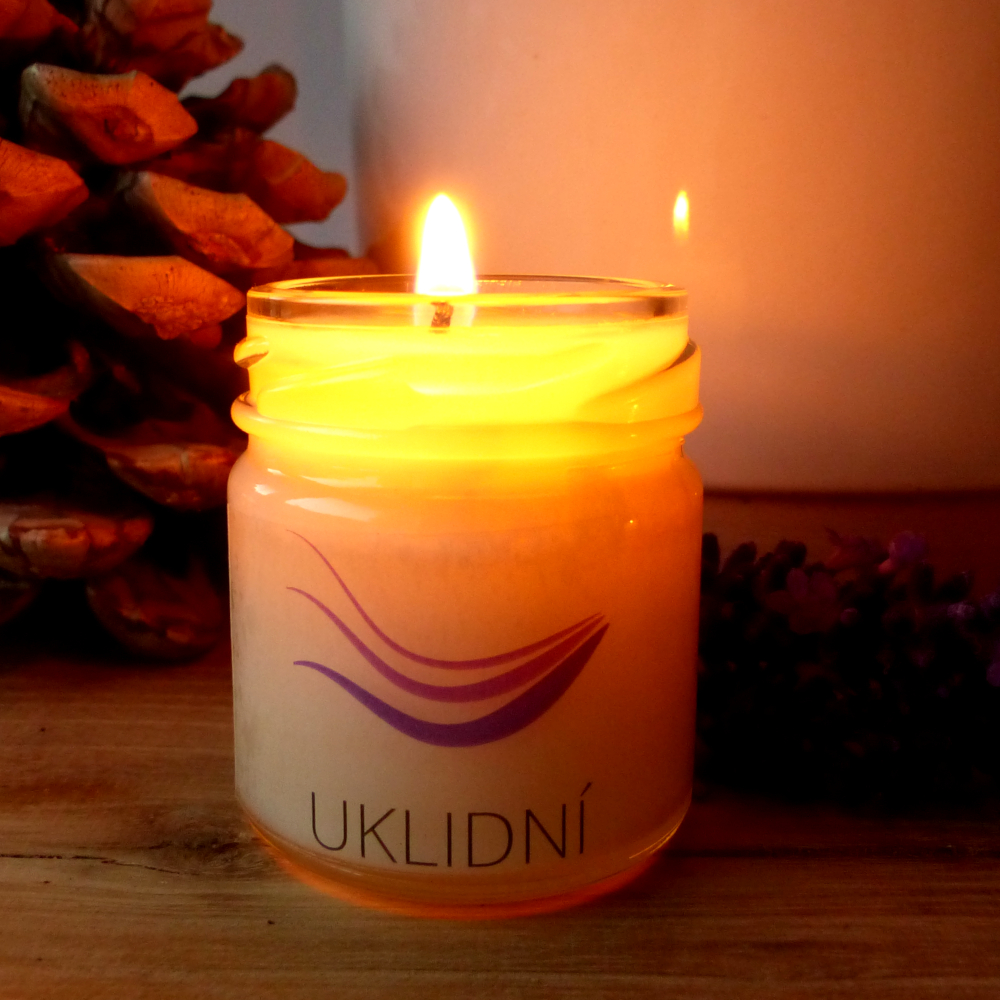 Svíčka ze sójového vosku UKLIDNÍ