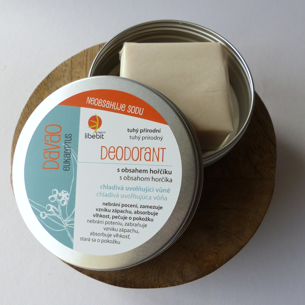 Tuhý přírodní deodorant DAVAO v plechu